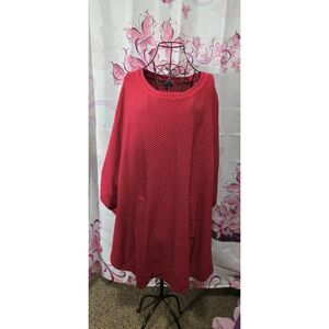 Lane Bryant 22/24/26/28 Burgendy Poncho‎ Kangaroo Pocket